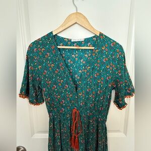 Modern Bobo Long Dress with flurry Sleeves size 8 or Medium